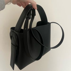 Arket black leather bag